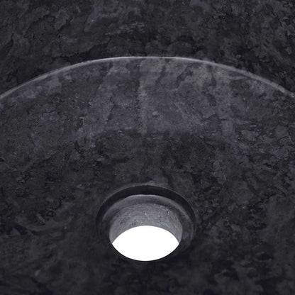 Baderomsvask Ø40x15 cm marmor Svart