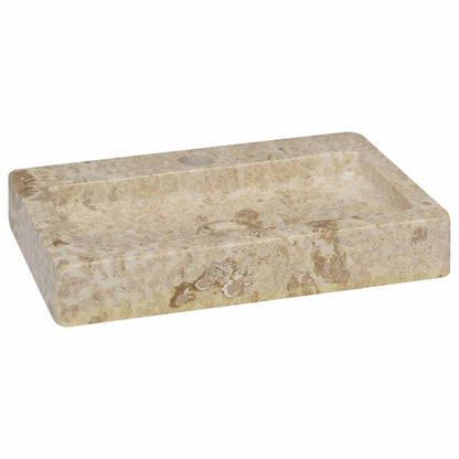 Baderomsvask Veggmontert kremhvit 38x24x6,5 cm marmor