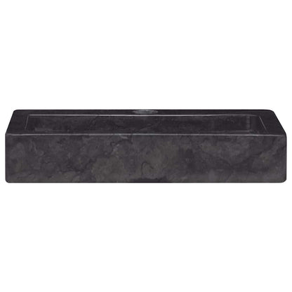 Baderomsvask 38x24x6,5 cm marmor Svart