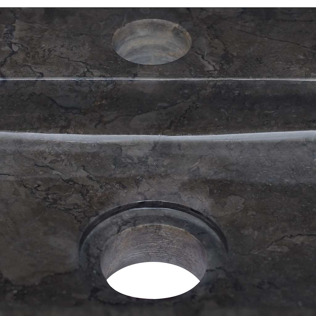 Baderomsvask 38x24x6,5 cm marmor Svart