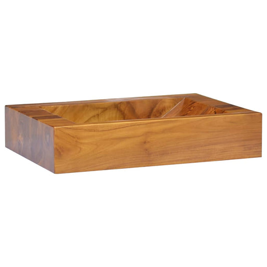 Baderomsvask heltre teak 50x35x10 cm