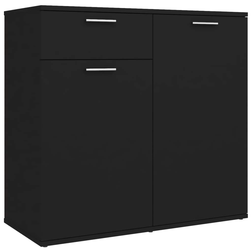 Skjenk Svart 80x36x75 cm