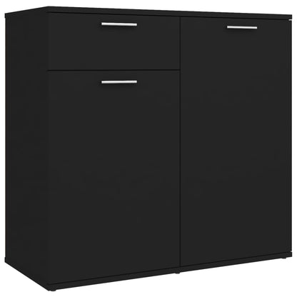 Skjenk Svart 80x36x75 cm