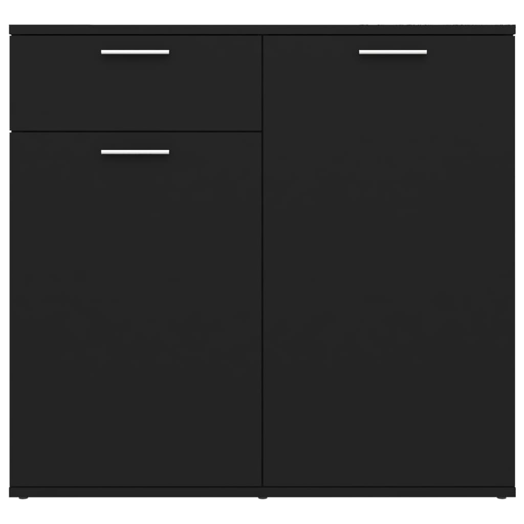 Skjenk Svart 80x36x75 cm