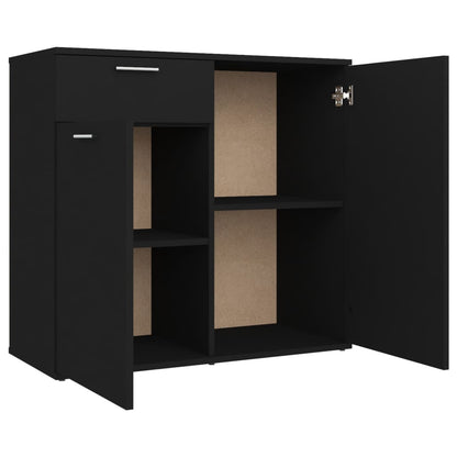 Skjenk Svart 80x36x75 cm
