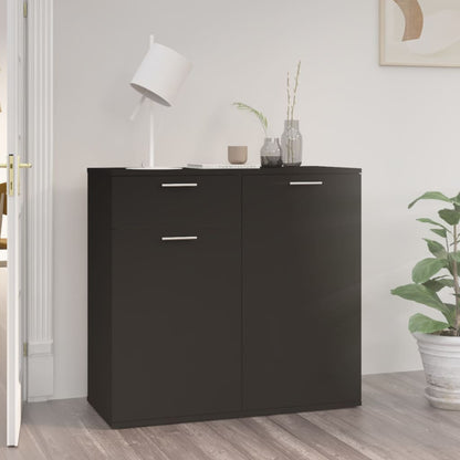 Skjenk Svart 80x36x75 cm
