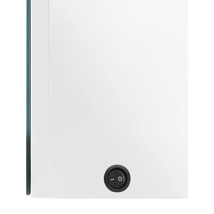 Baderomsspeil LED Speilskap til bad blank Hvit 50x13x70 cm
