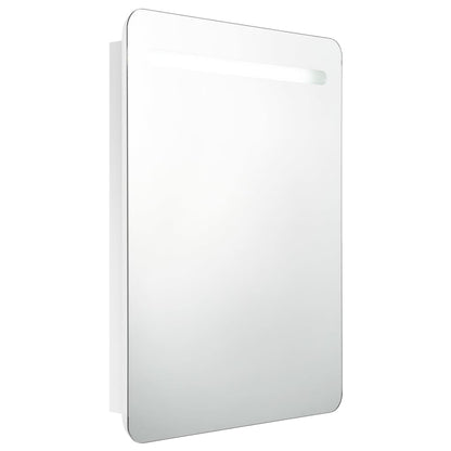 Baderomsspeil LED Speilskap til bad blank Hvit 60x11x80 cm