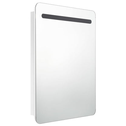 Baderomsspeil LED Speilskap til bad blank Hvit 60x11x80 cm