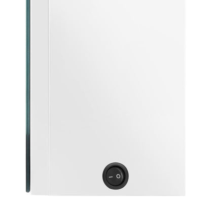 Baderomsspeil LED Speilskap til bad blank Hvit 80x12x68 cm