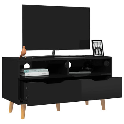 TV-Møbel Høyglans Svart Tv-benk 90x40x48,5 cm
