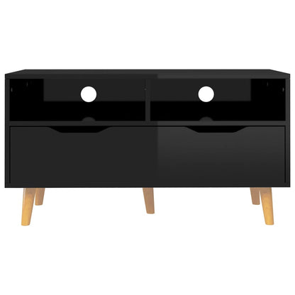 TV-Møbel Høyglans Svart Tv-benk 90x40x48,5 cm