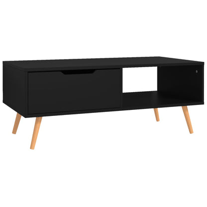 Salongbord Sofabord Svart 100x49,5x43 cm