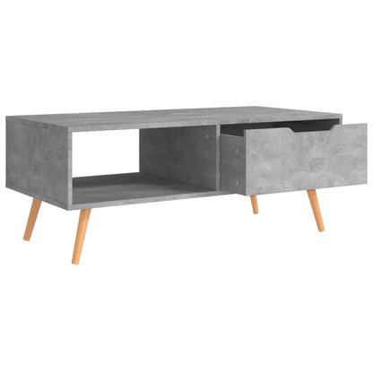 Salongbord Sofabord Betonggrå 100x49,5x43 cm