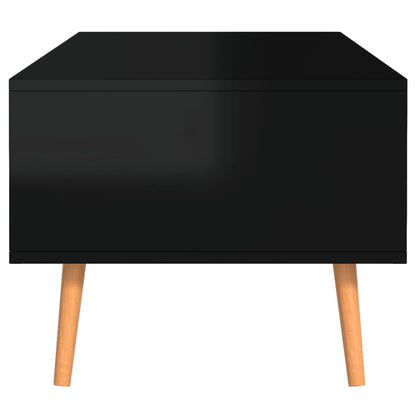 Salongbord Sofabord Høyglans Svart 100x49,5x43 cm