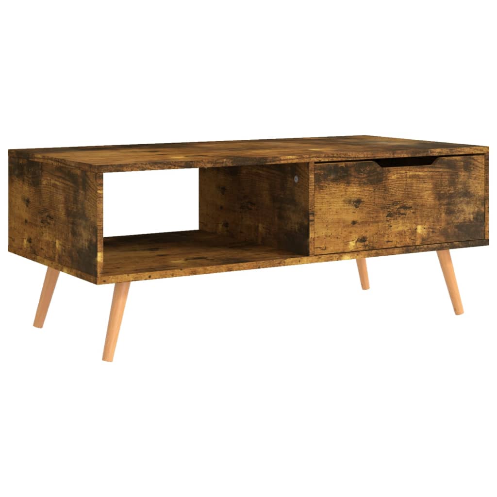 Salongbord Sofabord Røkt Eik 100x49,5x43 cm