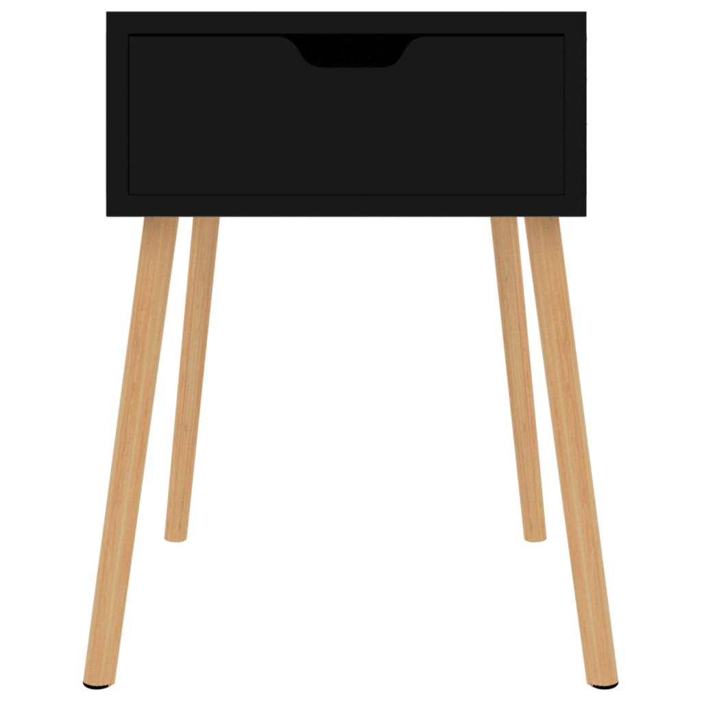 Nattbord Sengbord Høyglans Svart 40x40x56 cm