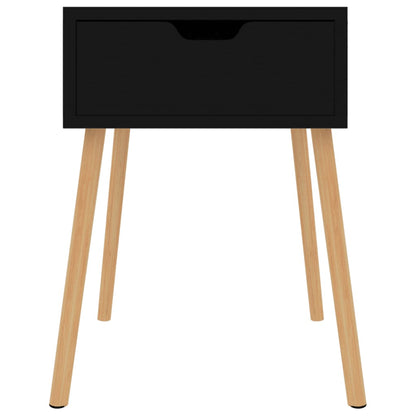 Nattbord Sengbord Høyglans Svart 40x40x56 cm