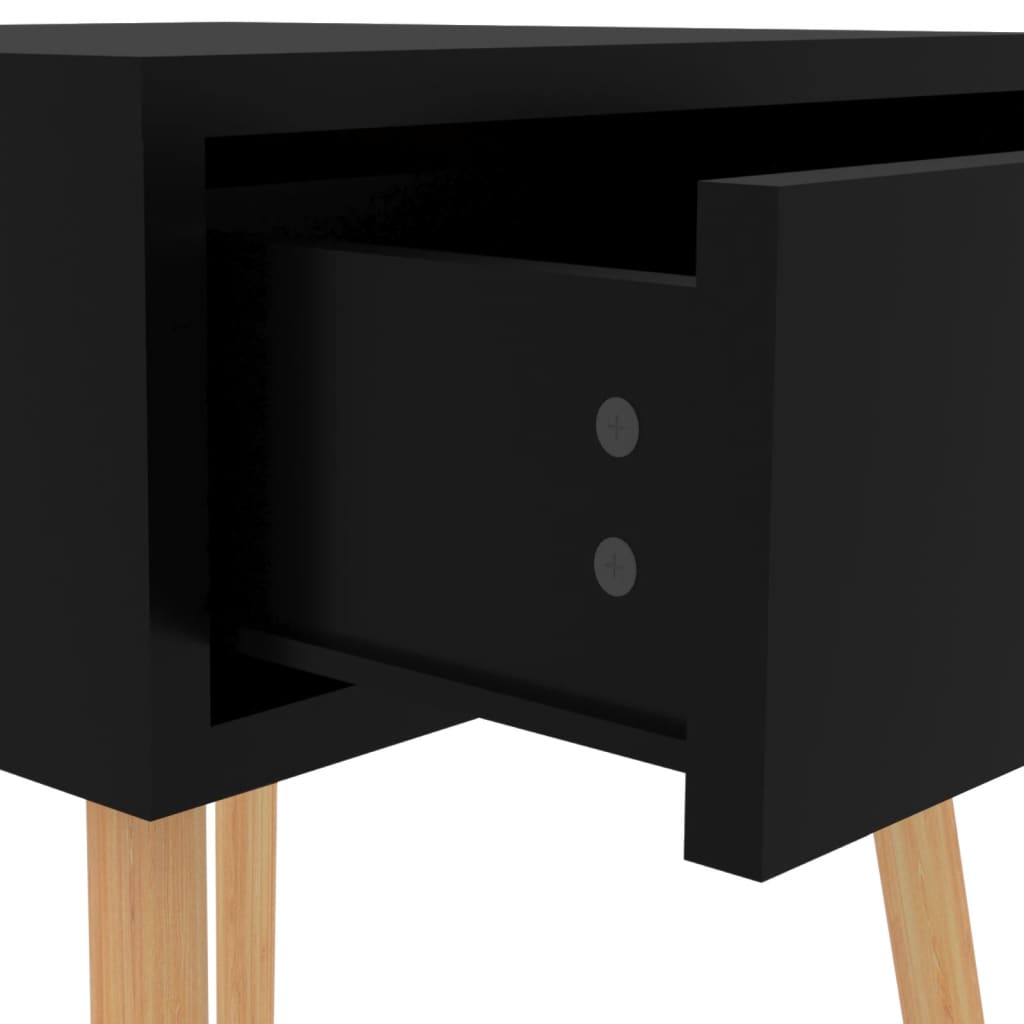 Nattbord Sengbord Høyglans Svart 40x40x56 cm