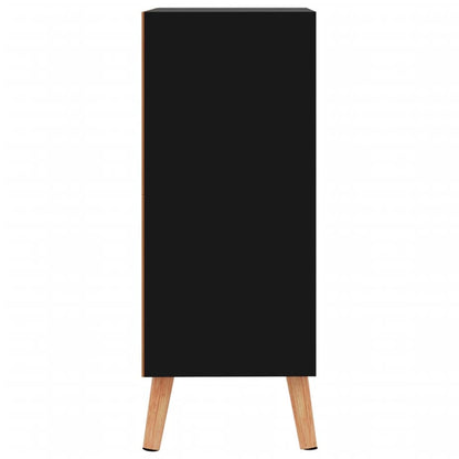 Skjenk Høyglans Svart 60x30x72 cm