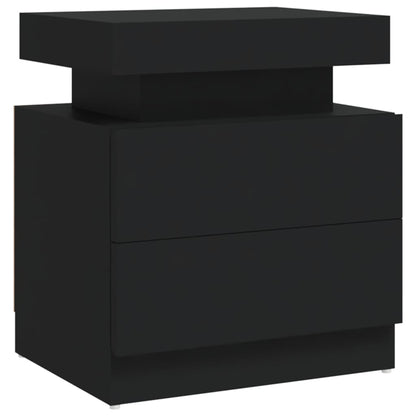 Nattbord Sengbord Svart 45x35x52 cm