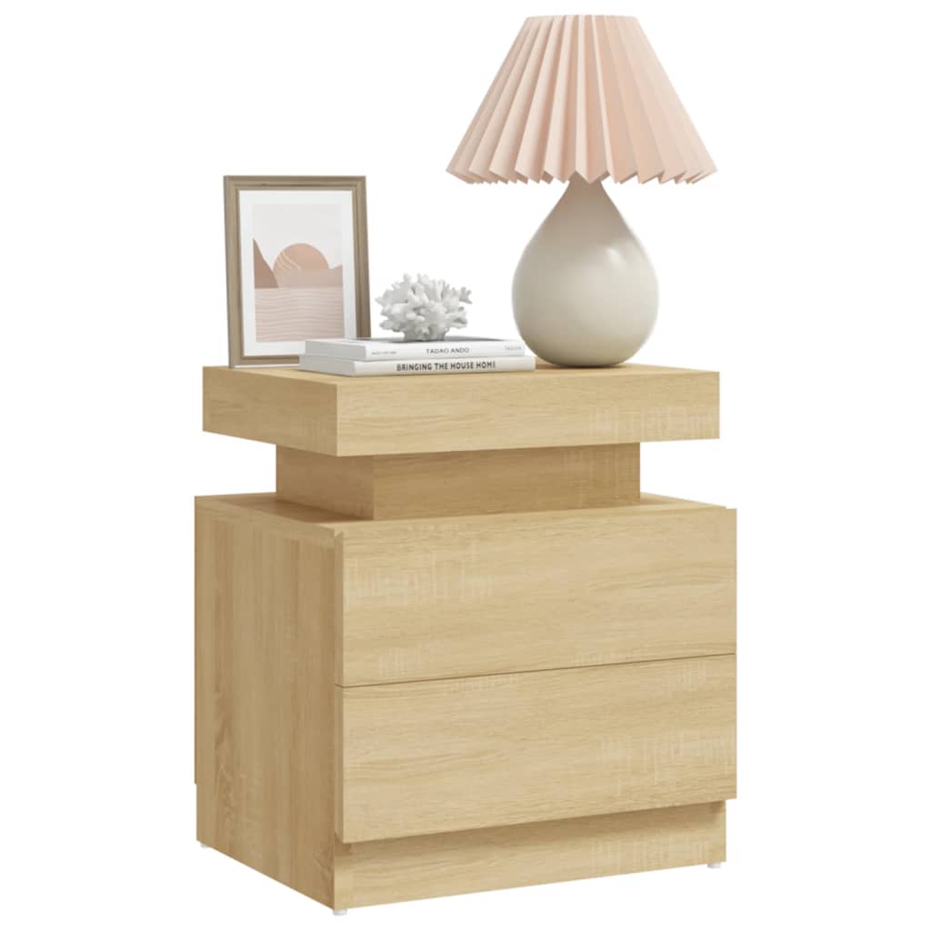 Nattbord Sengbord Sonoma Eik 45x35x52 cm