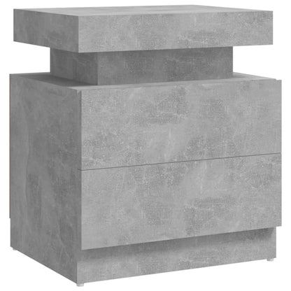 Nattbord Sengbord Betonggrå 45x35x52 cm