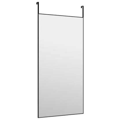 Veggspeil Dørspeil Svart 50x100 cm glass og aluminium