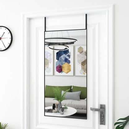 Veggspeil Dørspeil Svart 50x100 cm glass og aluminium