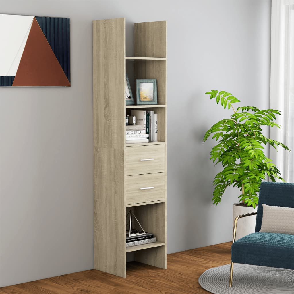 Bokhylle Sonoma Eik 40x35x180 cm