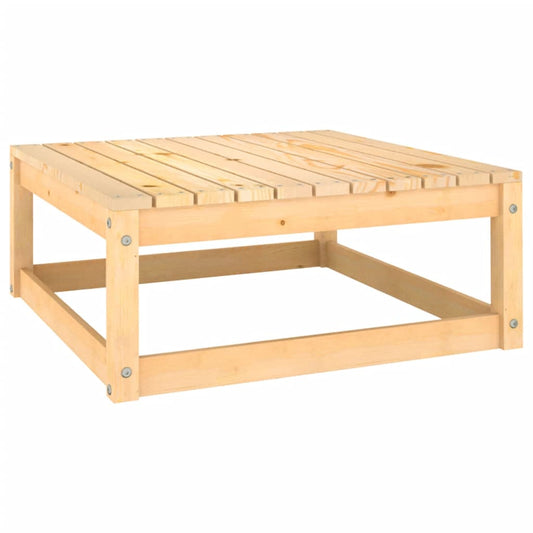 Fotskammel til hage 70x70x30 cm heltre furu