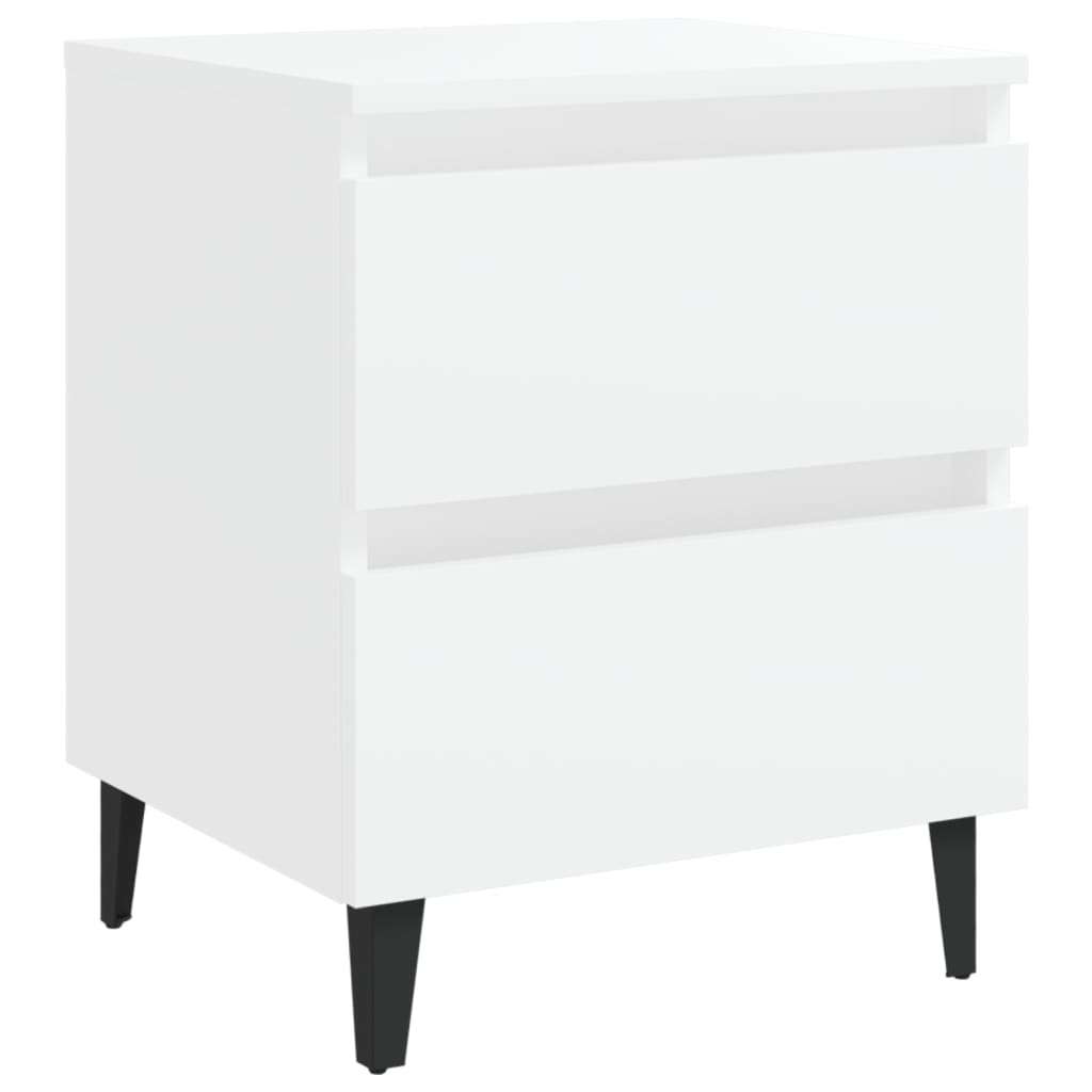 Nattbord Sengbord Hvit 40x35x50 cm