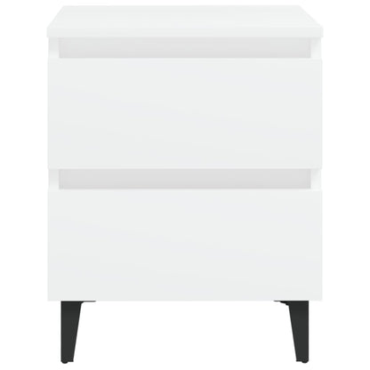 Nattbord Sengbord Hvit 40x35x50 cm