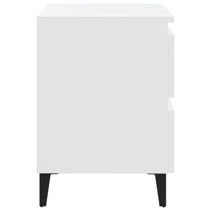 Nattbord Sengbord Hvit 40x35x50 cm
