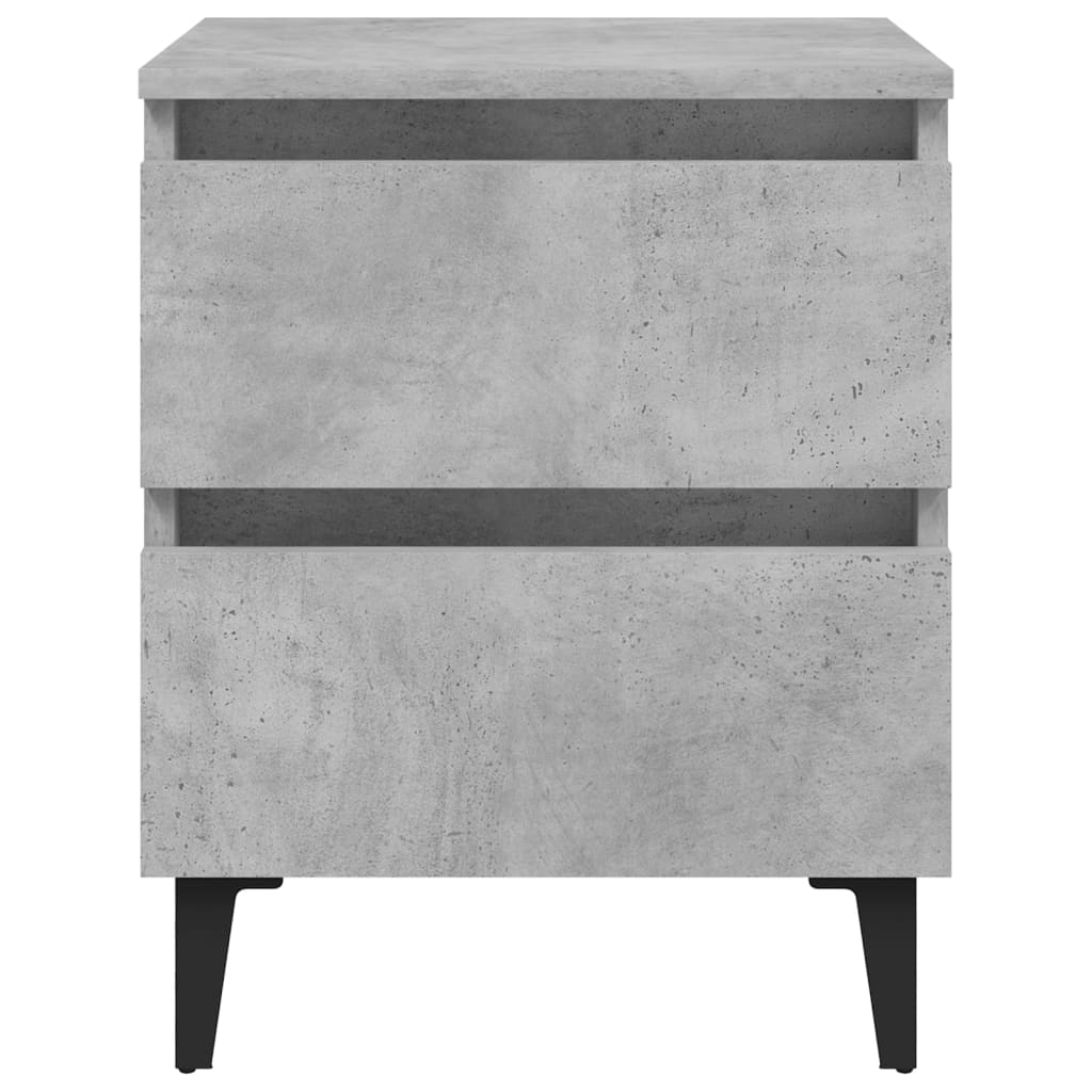 Nattbord Sengbord Betonggrå 40x35x50 cm