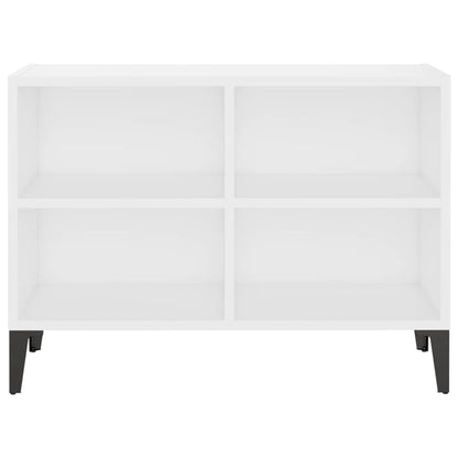 TV-Møbel Hvit Tv-benk med metallben 69,5x30x50 cm