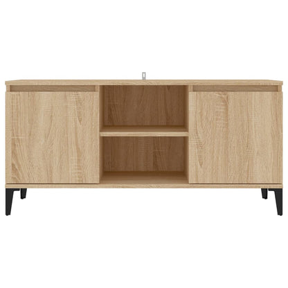 TV-Møbel Sonoma Eik TV-benk med metallben 103,5x35x50 cm