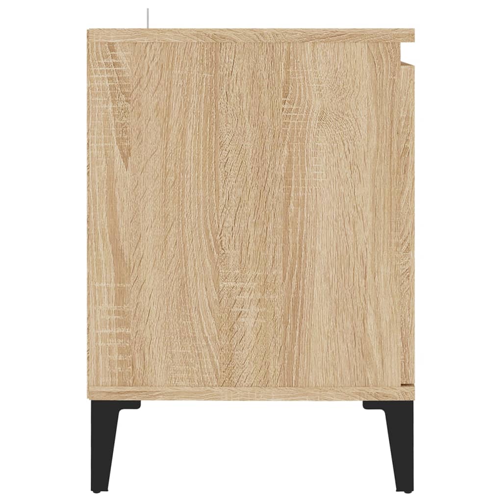 TV-Møbel Sonoma Eik TV-benk med metallben 103,5x35x50 cm