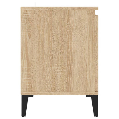 TV-Møbel Sonoma Eik TV-benk med metallben 103,5x35x50 cm