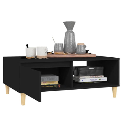 Salongbord Sofabord Svart 90x60x35 cm