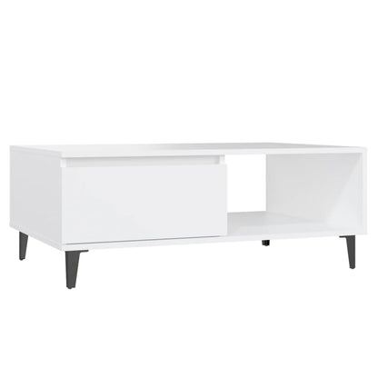 Salongbord Sofabord Hvit 90x60x35 cm