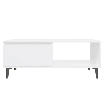 Salongbord Sofabord Hvit 90x60x35 cm
