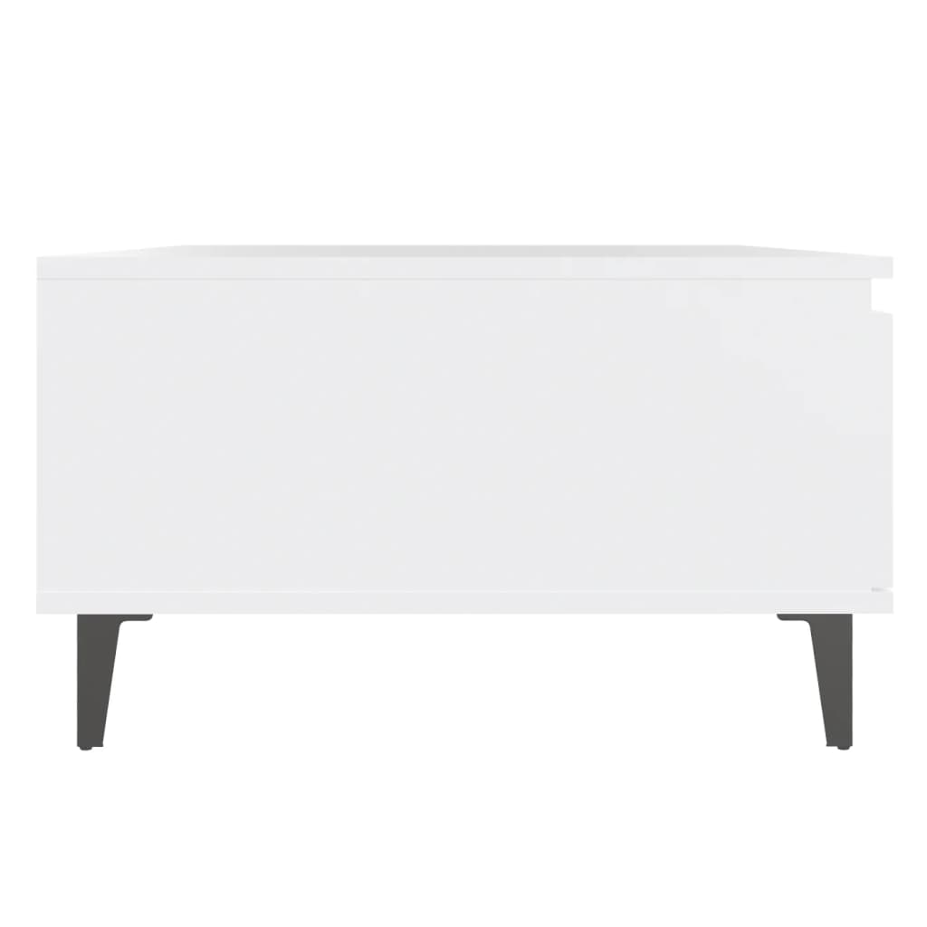 Salongbord Sofabord Hvit 90x60x35 cm