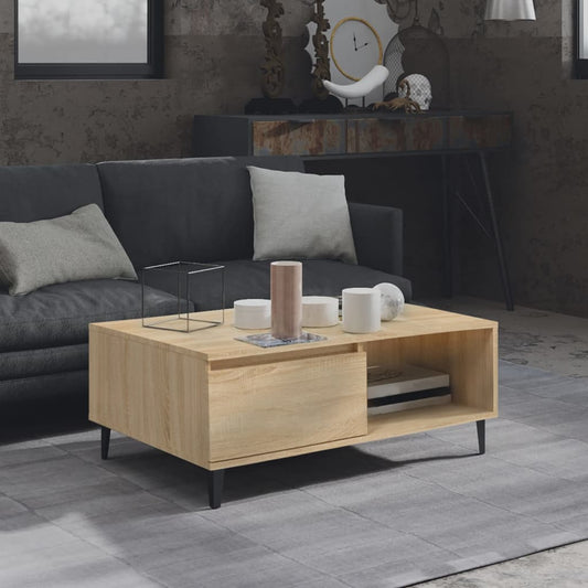 Salongbord Sofabord Sonoma Eik 90x60x35 cm
