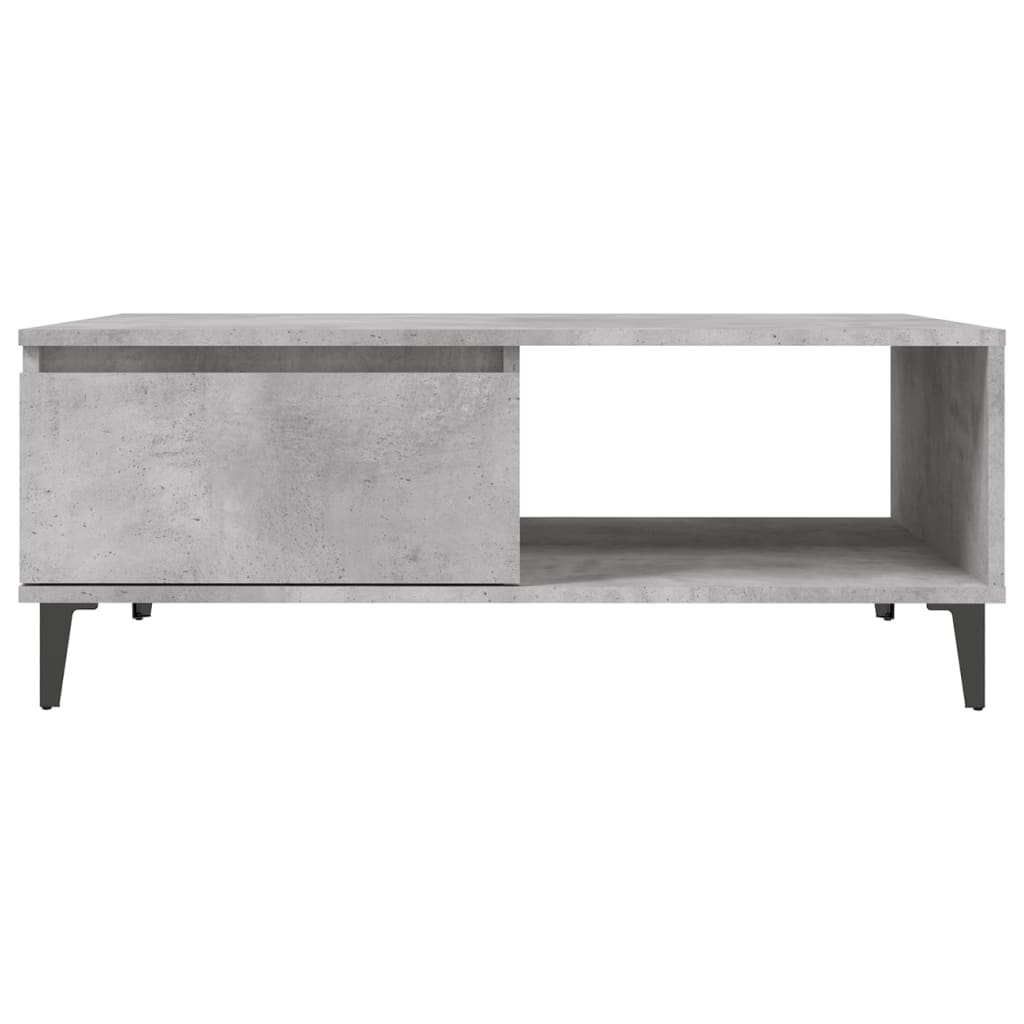 Salongbord Sofabord Betonggrå 90x60x35 cm