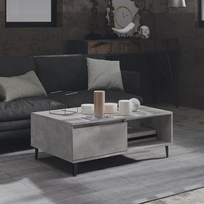 Salongbord Sofabord Betonggrå 90x60x35 cm