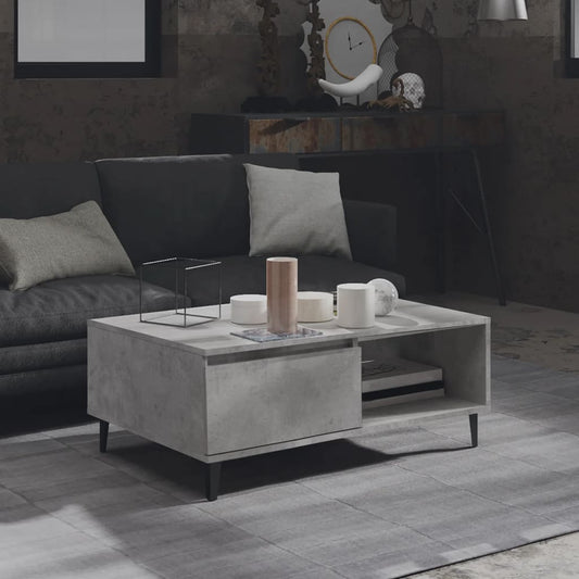 Salongbord Sofabord Betonggrå 90x60x35 cm
