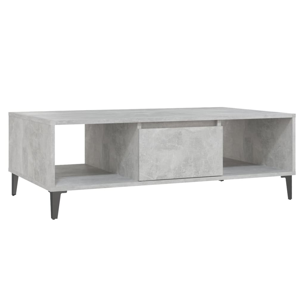 Salongbord Sofabord Betonggrå 103,5x60x35 cm