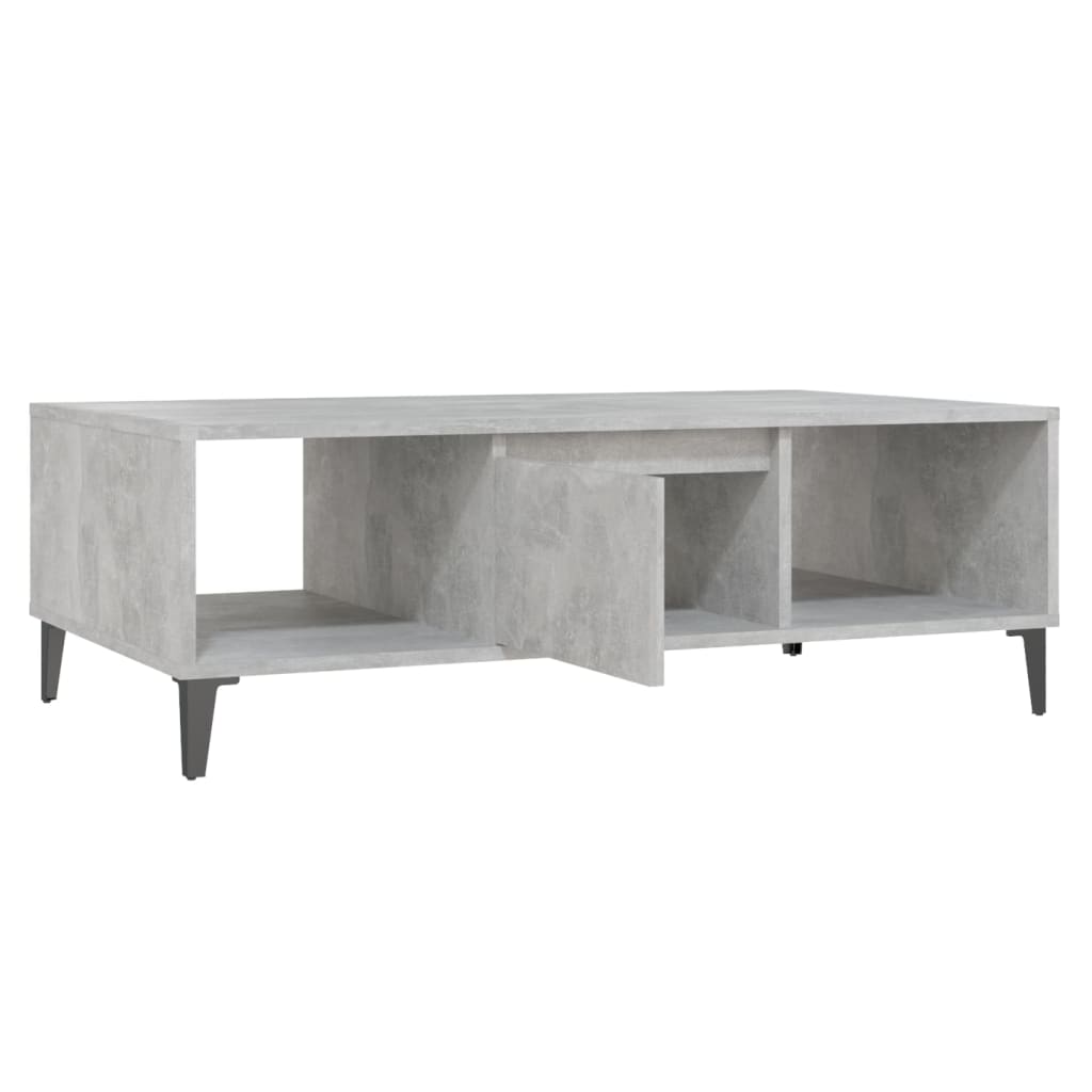Salongbord Sofabord Betonggrå 103,5x60x35 cm
