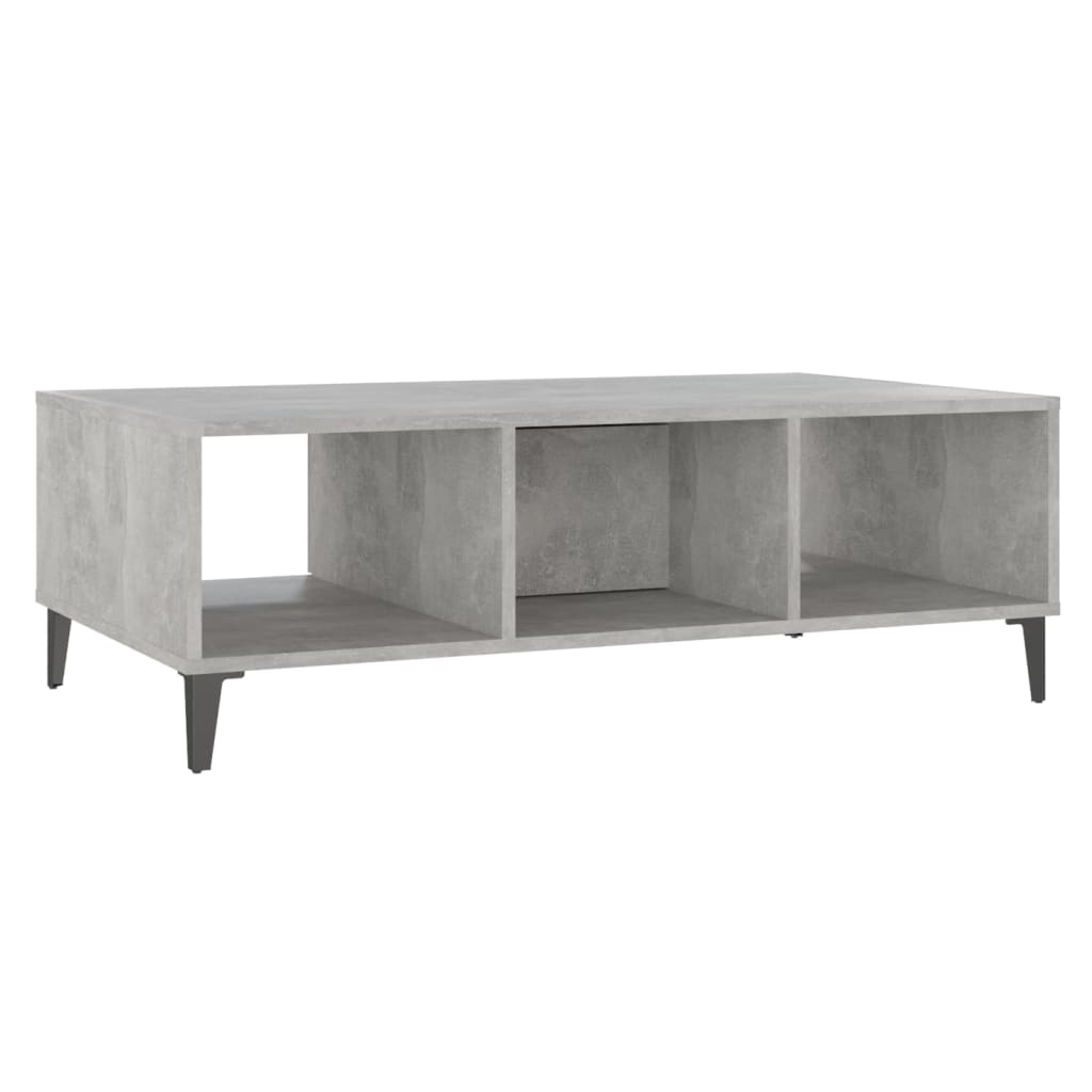 Salongbord Sofabord Betonggrå 103,5x60x35 cm